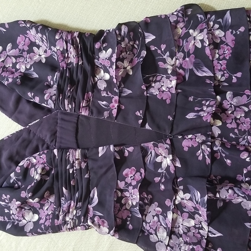 Adrianna Papell Ruffled Floral Dress - Picture 9 of 15